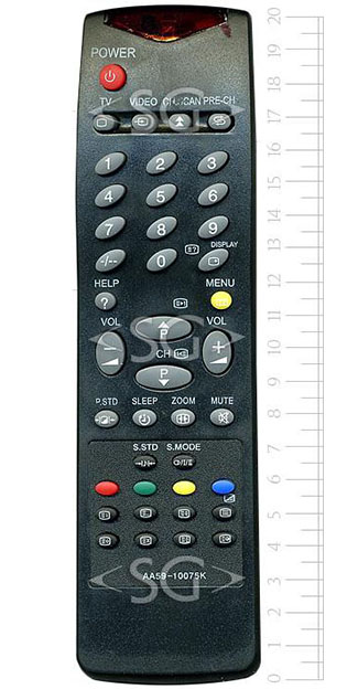 Пульт дистанционного управления для SAMSUNG AA59-10075K (-10076M,P,10093H,3F14-00048-180)